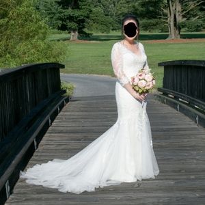 BHLDN Pique Pronovias Wedding Gown